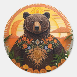 Adesivo Majestoso Urso Pardo