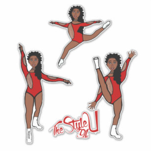 Adesivo Majorette / Dançarino Tripose Vermelho