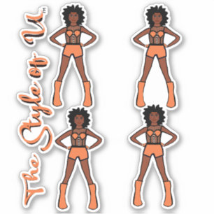 Adesivo Majorette / Dancer Stickers Apricot 2