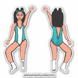 Adesivo Majorette / Dancer Stickers Aqua Spark #2