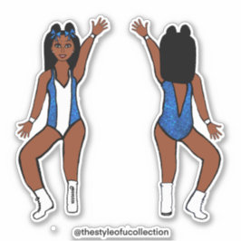 Adesivo Majorette / Dancer Stickers Blue Spark #1