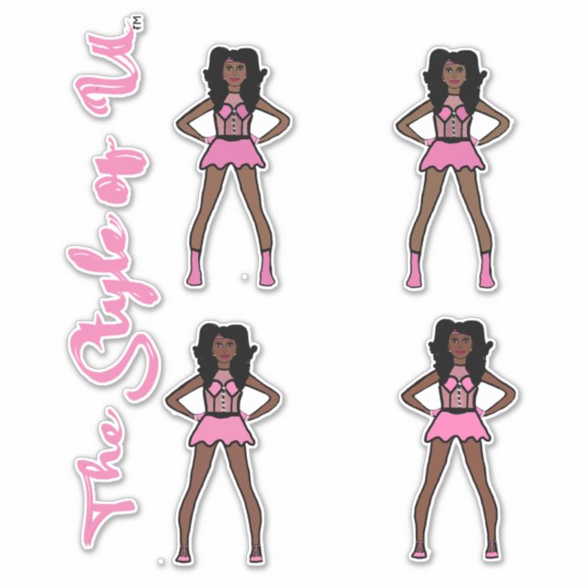 Adesivo Majorette / Dancer Stickers Cotton Candy 3 (Frente)
