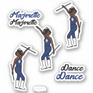 Adesivo Majorette / Dancer Stickers Diamond Marinho