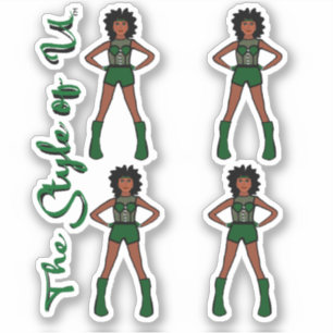 Adesivo Majorette / Dancer Stickers Evergreen 2