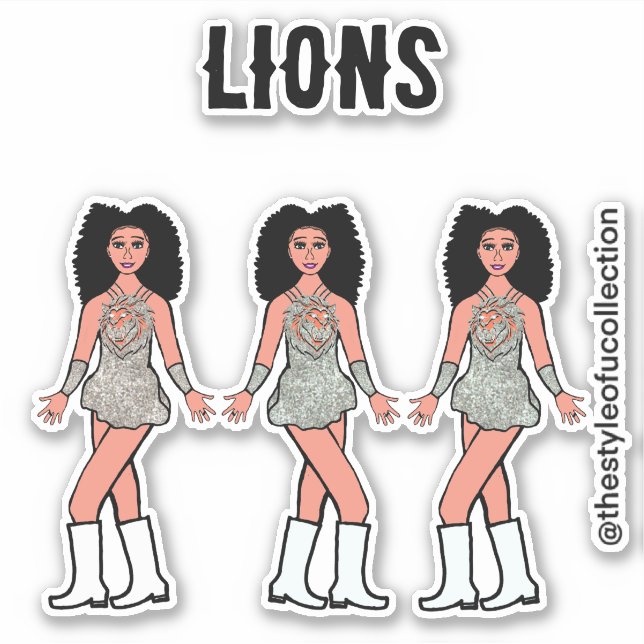 Adesivo Majorette / Dancer Stickers Lion B (Frente)