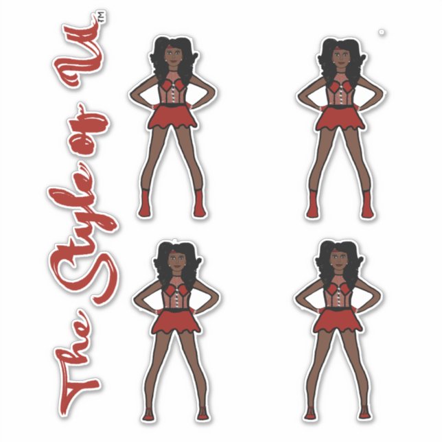 Adesivo Majorette / Dancer Stickers Strawberry #2 (Frente)