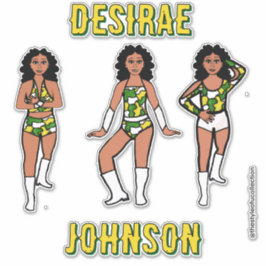Adesivo Majorette Personalizada / Camuflado Verde Amarelo