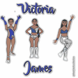 Adesivo Majorette Personalizada Prata Azul Twist #1