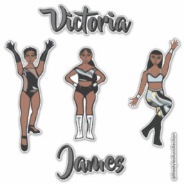 Adesivo Majorette Personalizada Prata Preto Twist #1