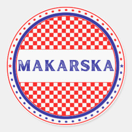 Adesivo Makarska City Pride Emblem – Croatian Identity