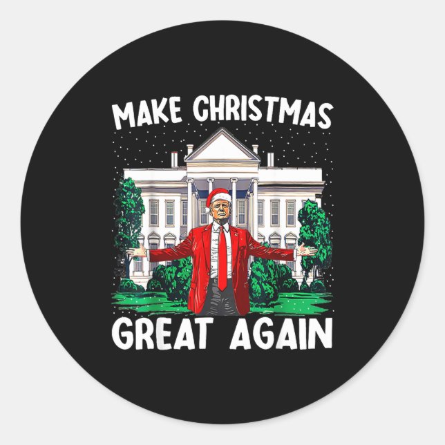 Adesivo Make Christmas Great Again Xmas Funny Trump Pajama (Frente)