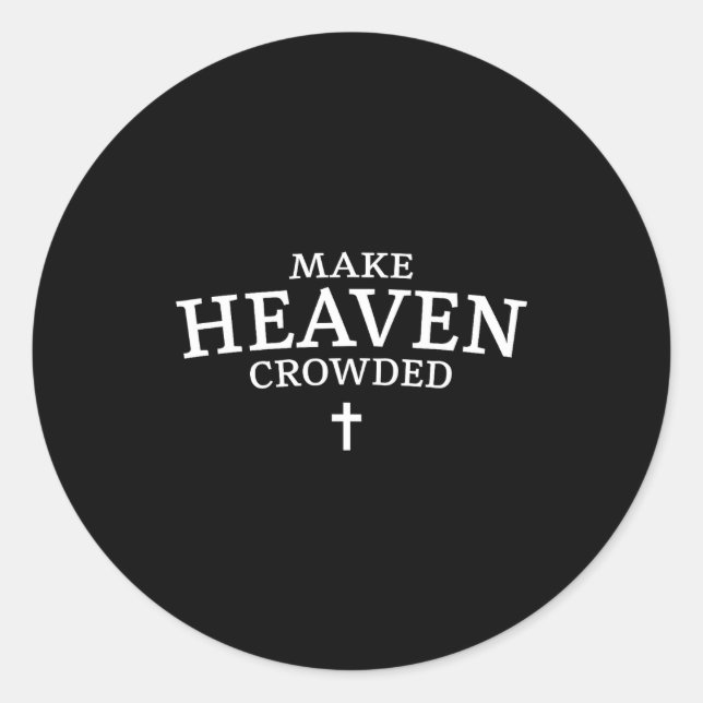 Adesivo Make Heaven Crowded Cross - Minimalist Christian R (Frente)