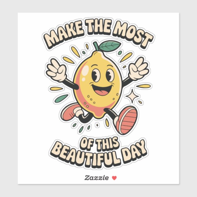 Adesivo  Make the Most – Lemon Vinyl Sticker (Folha)