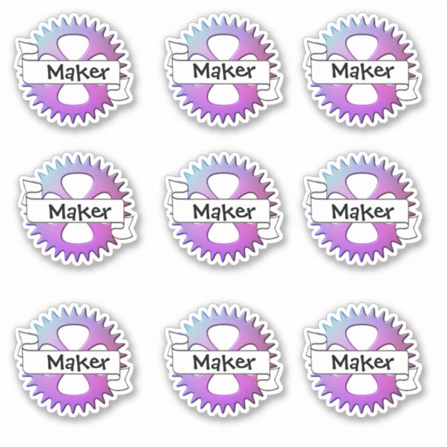 Adesivo Maker Fair Stickers (Frente)