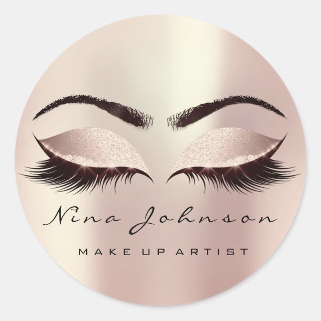 Adesivo Makeup Artist Beaust Blush Eye Glitter Lashes (Frente)