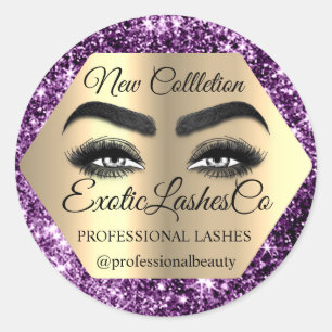 Adesivo Makeup Artist Dourado Purple Eyelash Cleaner