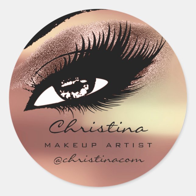 Adesivo Makeup Artist Eyelash Extension Rosa (Frente)