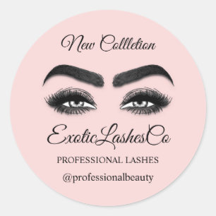 Adesivo Makeup Artist Eyelash Packaging Cleaner Rosa Rosa