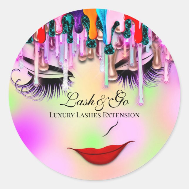 Adesivo Makeup Artist Lash Extension Beauty Online Drives (Frente)