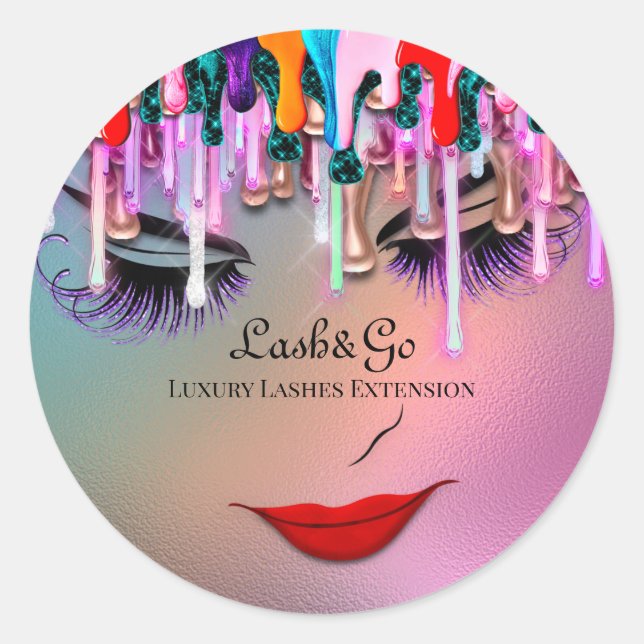 Adesivo Makeup Artist Lash Extension Drives Ombre Glas (Frente)