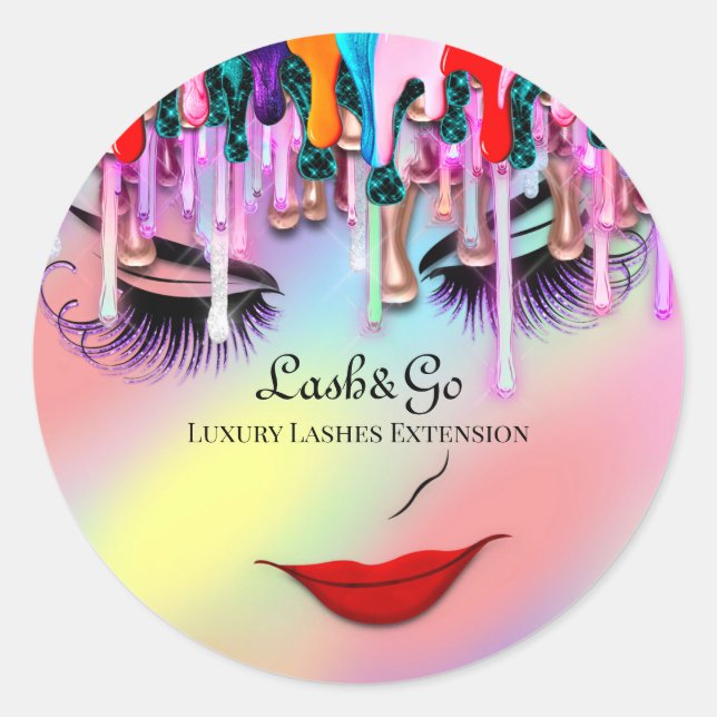 Adesivo Makeup Artist Lash Extension Drives Ombre Pastels (Frente)