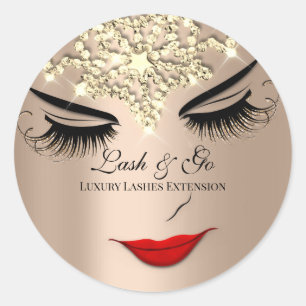 Adesivo Makeup Artist Lash Extension Lábios Beauty Rosa G