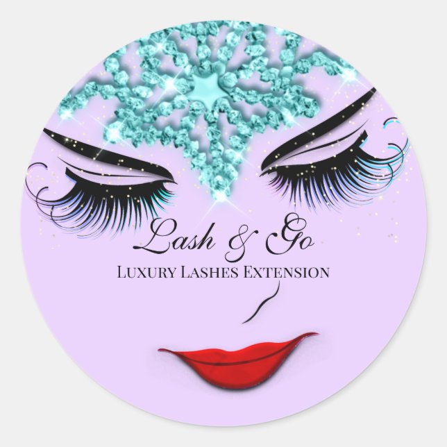 Adesivo Makeup Artist Lash Extension Lip Princess Lavanda (Frente)