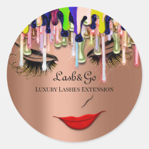 Adesivo Makeup Artist Lash Product Drivers Red Lábios Ros