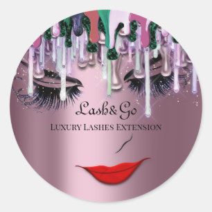 Adesivo Makeup Artist Lash Product Drivers Red Lip Enfuma