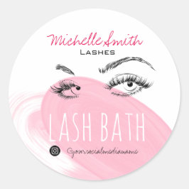 Adesivo Makeup Artist Lashes Brota Lash Bath Preto Rosa