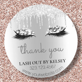 Adesivo Makeup Artist Lashes Platinum Glitter Silver Drive