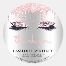 Adesivo Makeup Artist Lashes Platinum & Pink Glitter