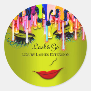 Adesivo Makeup Artist Lashes Product Red Drill Green