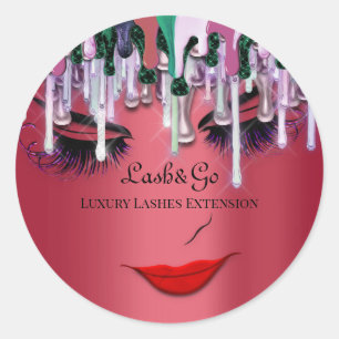 Adesivo Makeup Artist Lashes Produto Ruby Vermelho