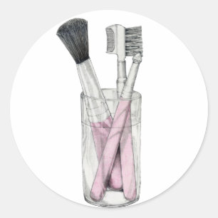Adesivo Makeup Brushes Sticker
