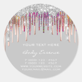 Adesivo Makeup Holograph Drives Rosa Promocional Silver