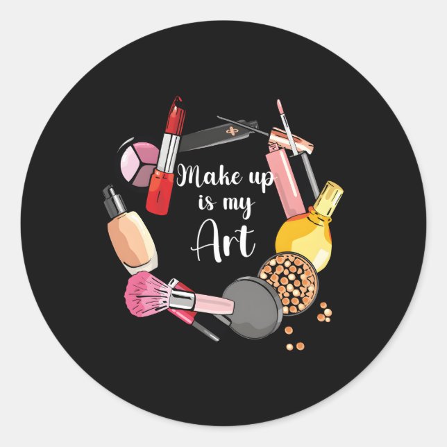 Adesivo Makeup Make Up Beautician Makeup (Frente)