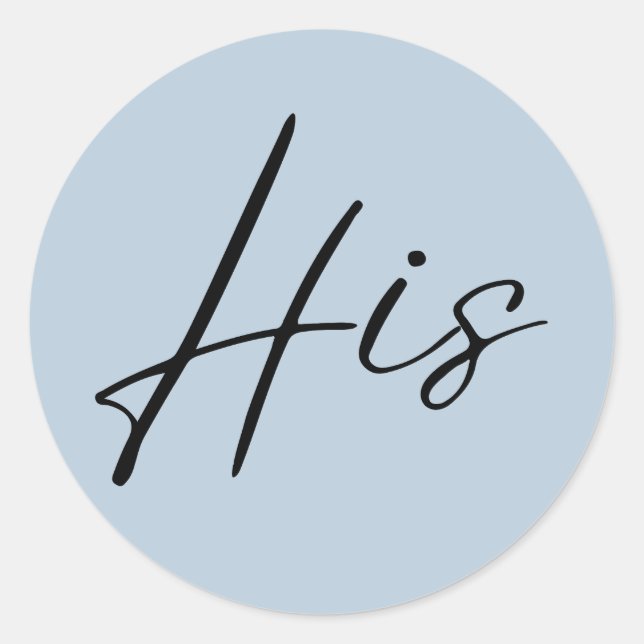 Adesivo mala de boas-vindas do casamento azul empoeirado (Frente)