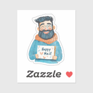 Adesivo Mala Feliz, Man Sticker