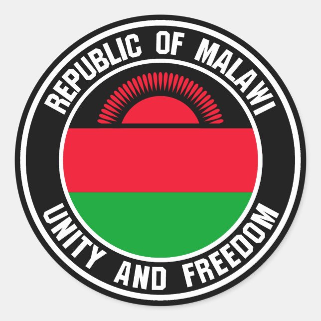 Adesivo Malawi Round Emblem (Frente)