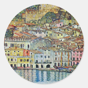 Adesivo Malcesine no lago Garda por Gustavo Klimt