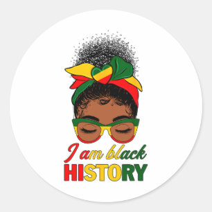 Adesivo Maldito Cabelo de Arma Eu Sou História Negra Ameri