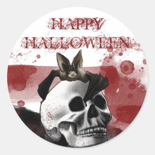 Adesivo Maldito Caveira Feliz Festa de Halloween