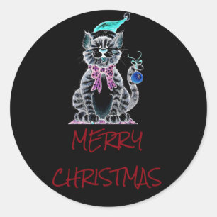 ADESIVO MALDITO **MERRÍCULA NATAL** COM KITTEN