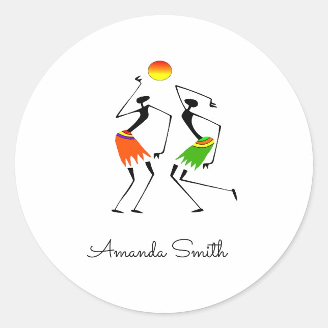 Adesivo Maleta iPhone / iPad Sun Dance incrível e brilhant (Frente)