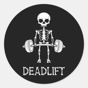 Adesivo Malhação de Extração de Peso do Gym Skeleton