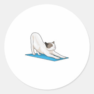 Adesivo Malhação de Meditação de Ioga Cat