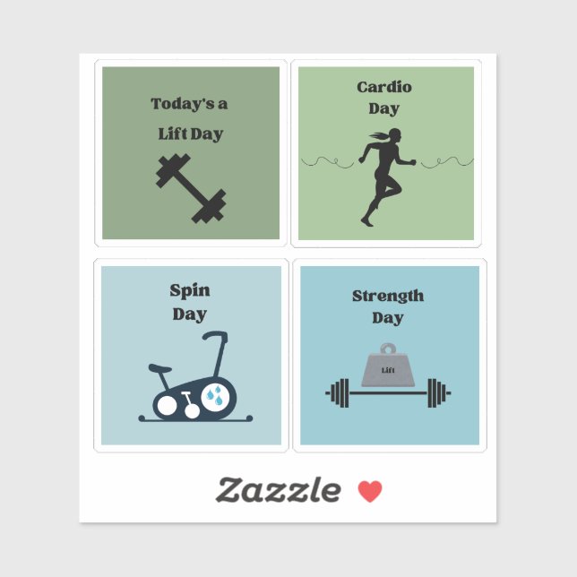 Adesivo Malhação Workouts Gym Days Vinyl Stickers (Folha)