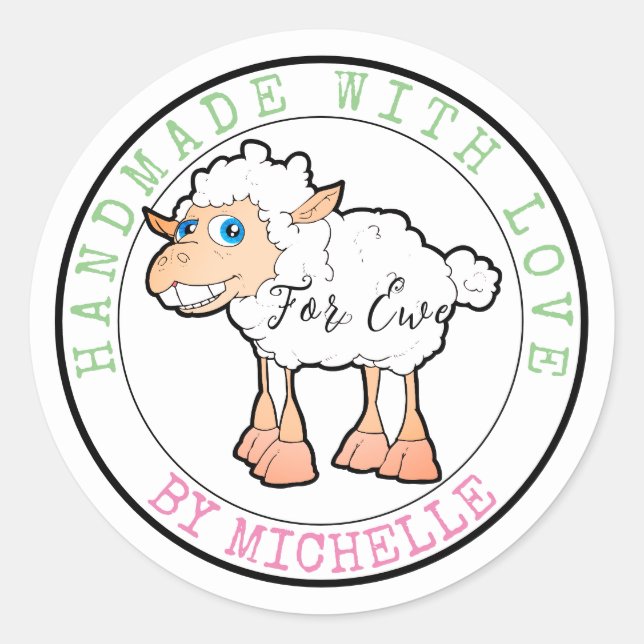 Adesivo Malhas feitas com palitos de ovelha (Frente)