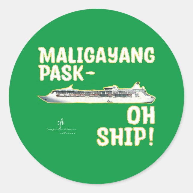Adesivo Maligayang Pask-OH SHIP! Gld. Cruzeiro de Natal (Frente)